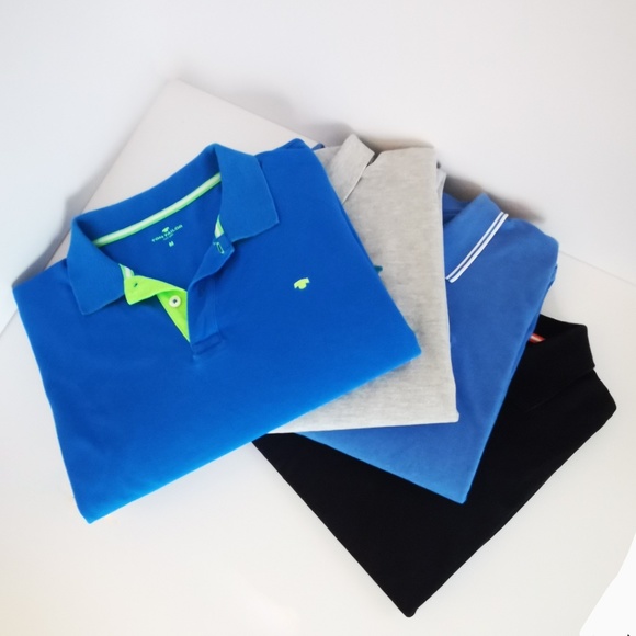 SHORT SLEEVE POLO T-SHIRTS BY TOM TAILOR (4 COLOURS) - Picture 1 of 7